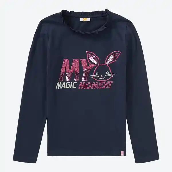 Bild 1 von Kinder-Mädchen-Shirt mit Stickerei