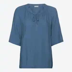 Damen-Bluse mit V-Ausschnitt aus Viskose