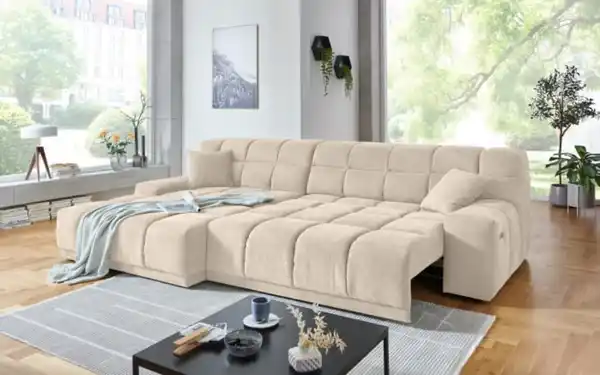 Bild 2 von Wohnlandschaft London, beige, inkl. elektrischer Sitztiefenverstellung