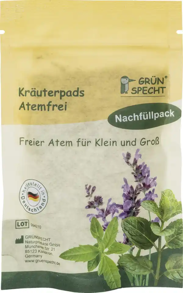 Bild 1 von GRÜNSPECHT Kräuterpads Atemfrei Nachfüllpack