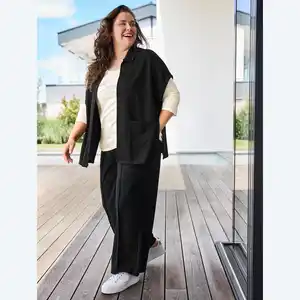 Damen-Hose mit weitem Bein, große Größen