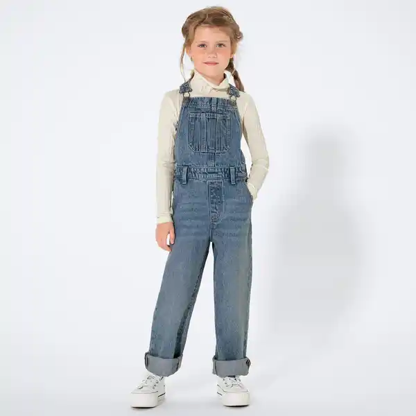 Bild 1 von Kinder-Mädchen-Latzhose mit verstellbaren Trägern