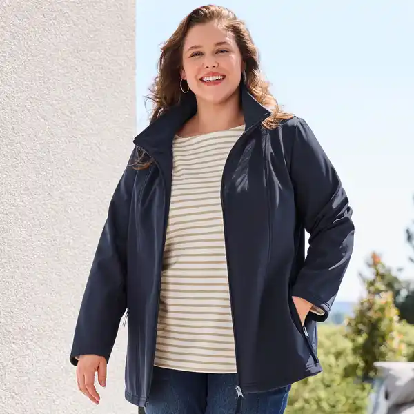 Bild 1 von Damen-Softshelljacke mit Bionic-Finish, große Größen