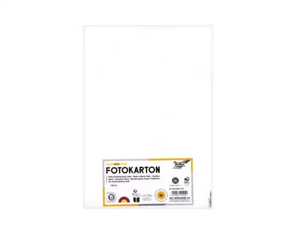 Bild 1 von FOLIA Fotokarton weiß DIN A4