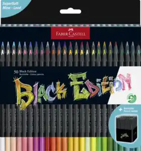 Faber-Castell 50er Set Buntstift Black Edition mit Aufsteller