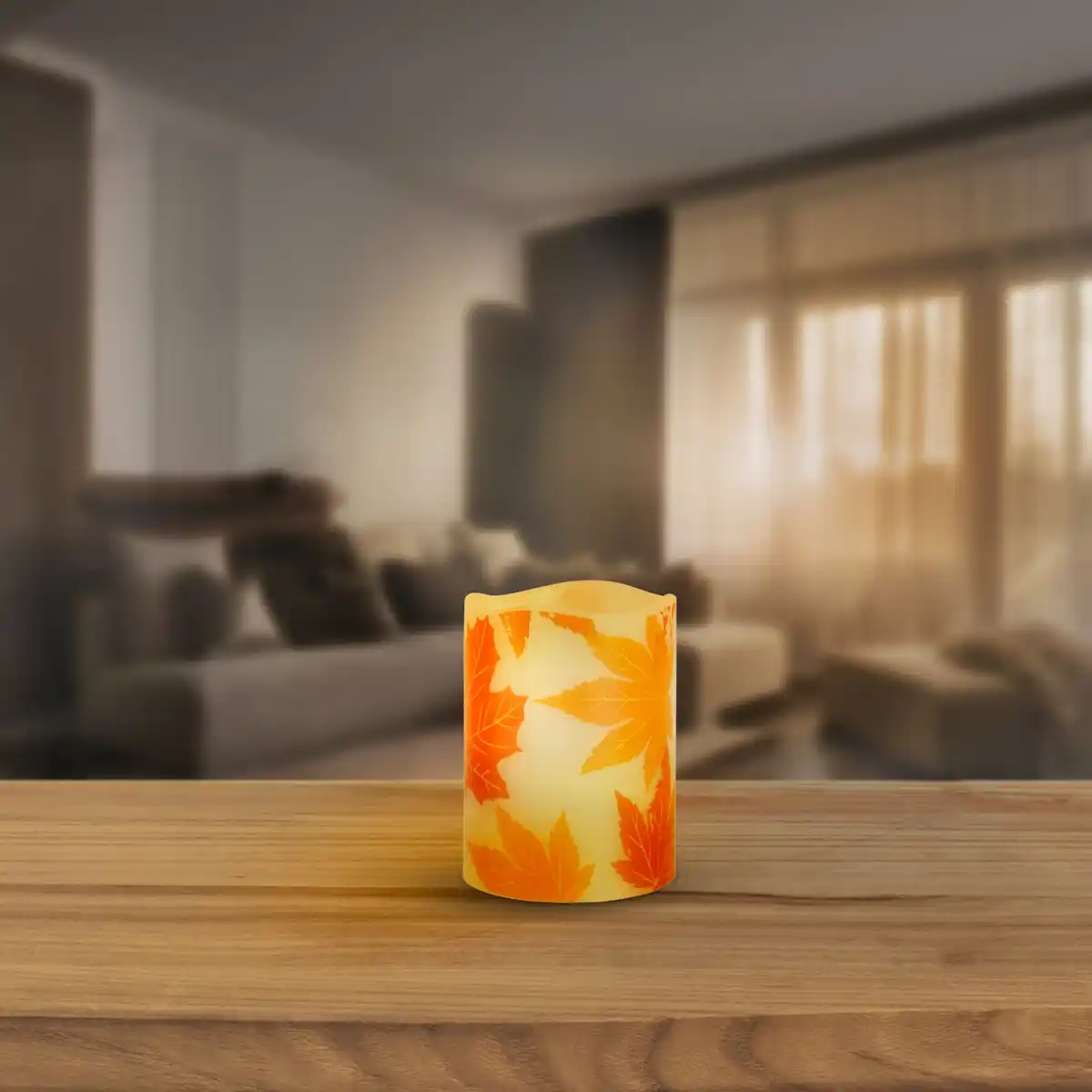 Bild 1 von LED-Echtwachskerze mit Timer-und Flackerfunktion