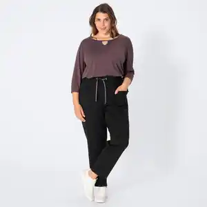 Damen-Hose mit Reißverschlusstaschen, große Größen