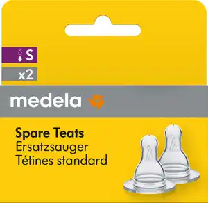 medela Ersatzsauger für Muttermilchflasche, Gr. S 2er Pack