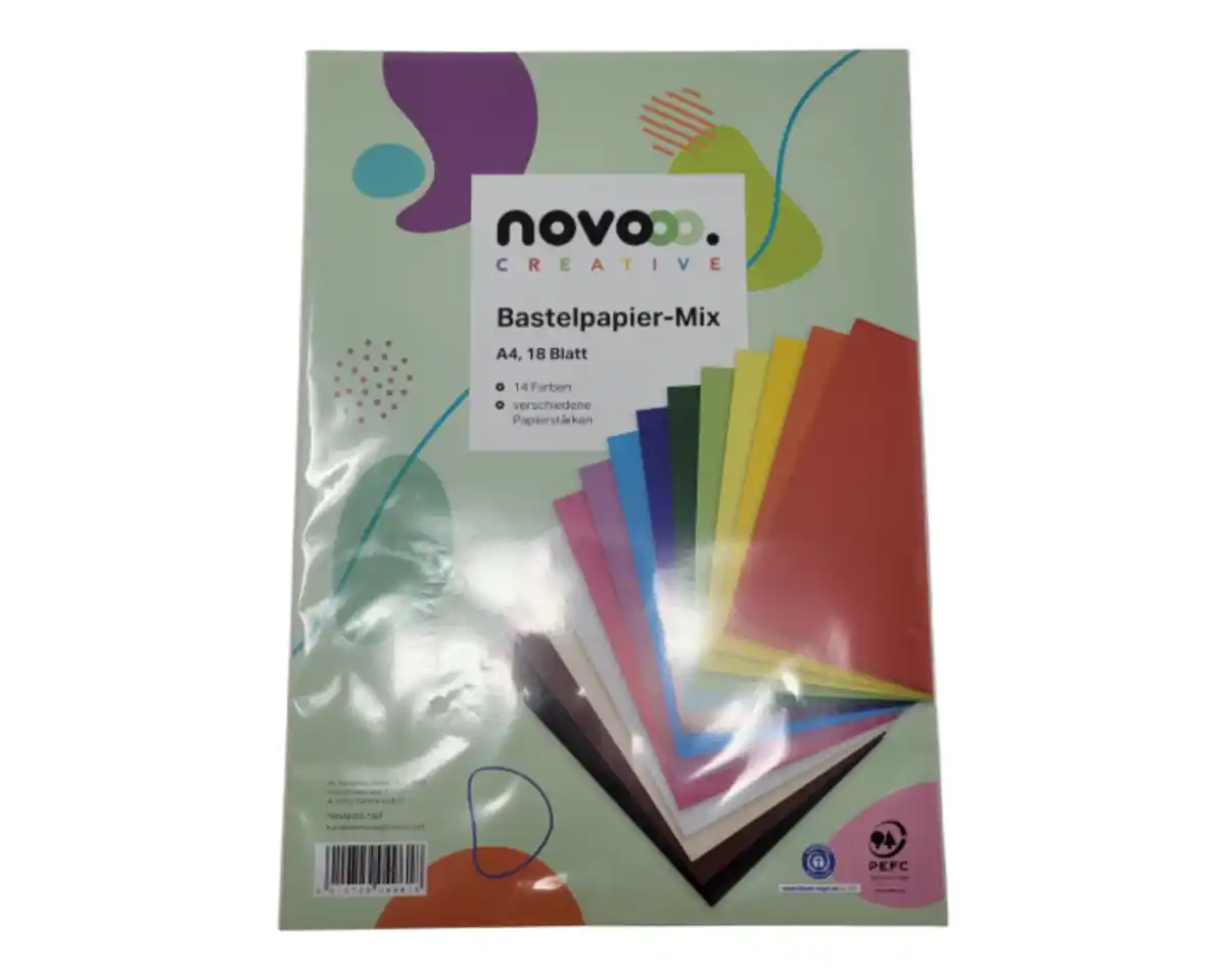 Bild 1 von novooo Bastelpapier A4 Mix