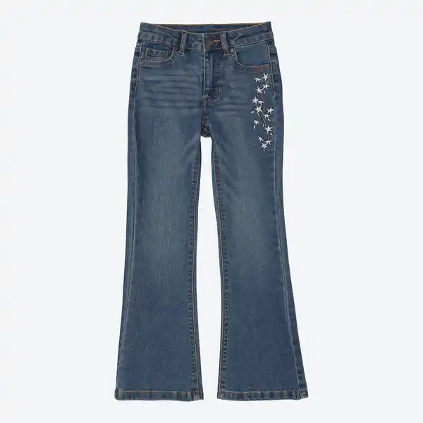 Bild 1 von Kinder-Mädchen-Jeans mit Stickerei
