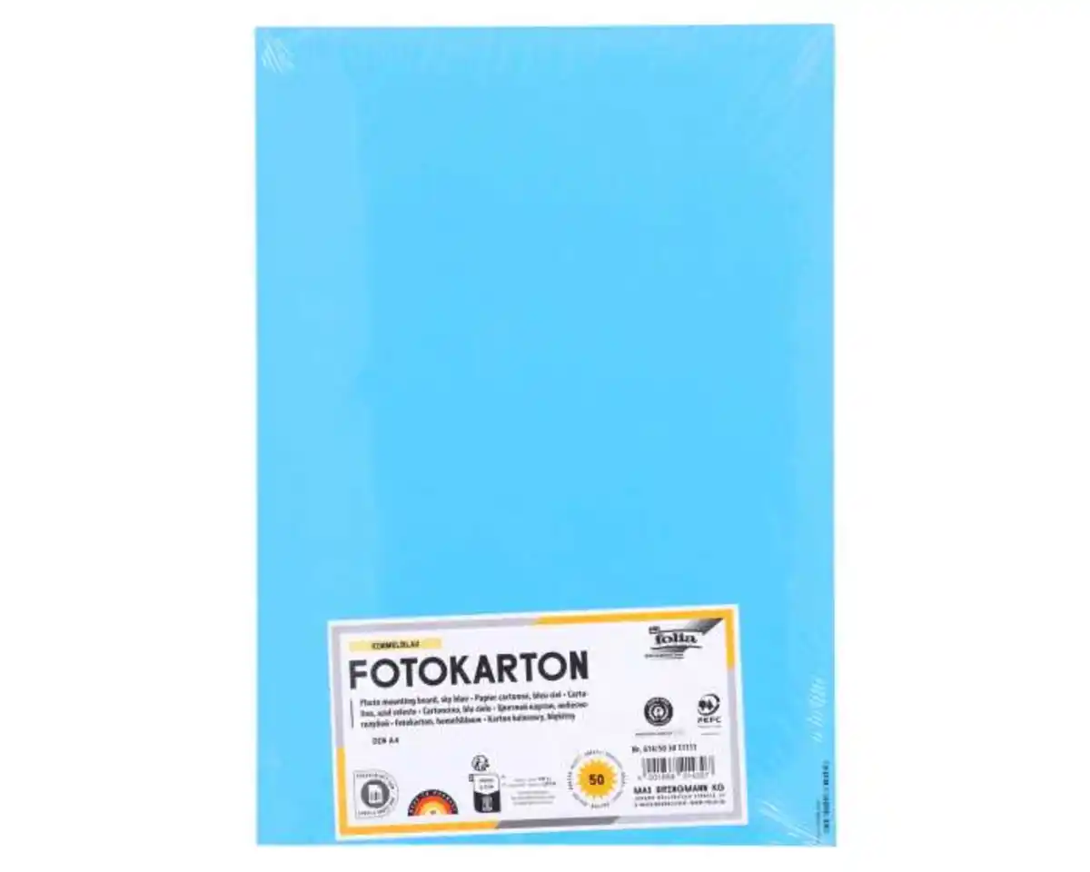 Bild 1 von FOLIA Fotokarton himmelblau DIN A4