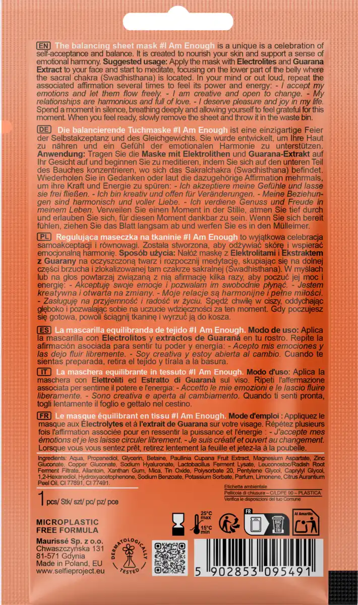 Bild 2 von Selfie Project Ausgleichende Tuchmaske #I Am Enough
