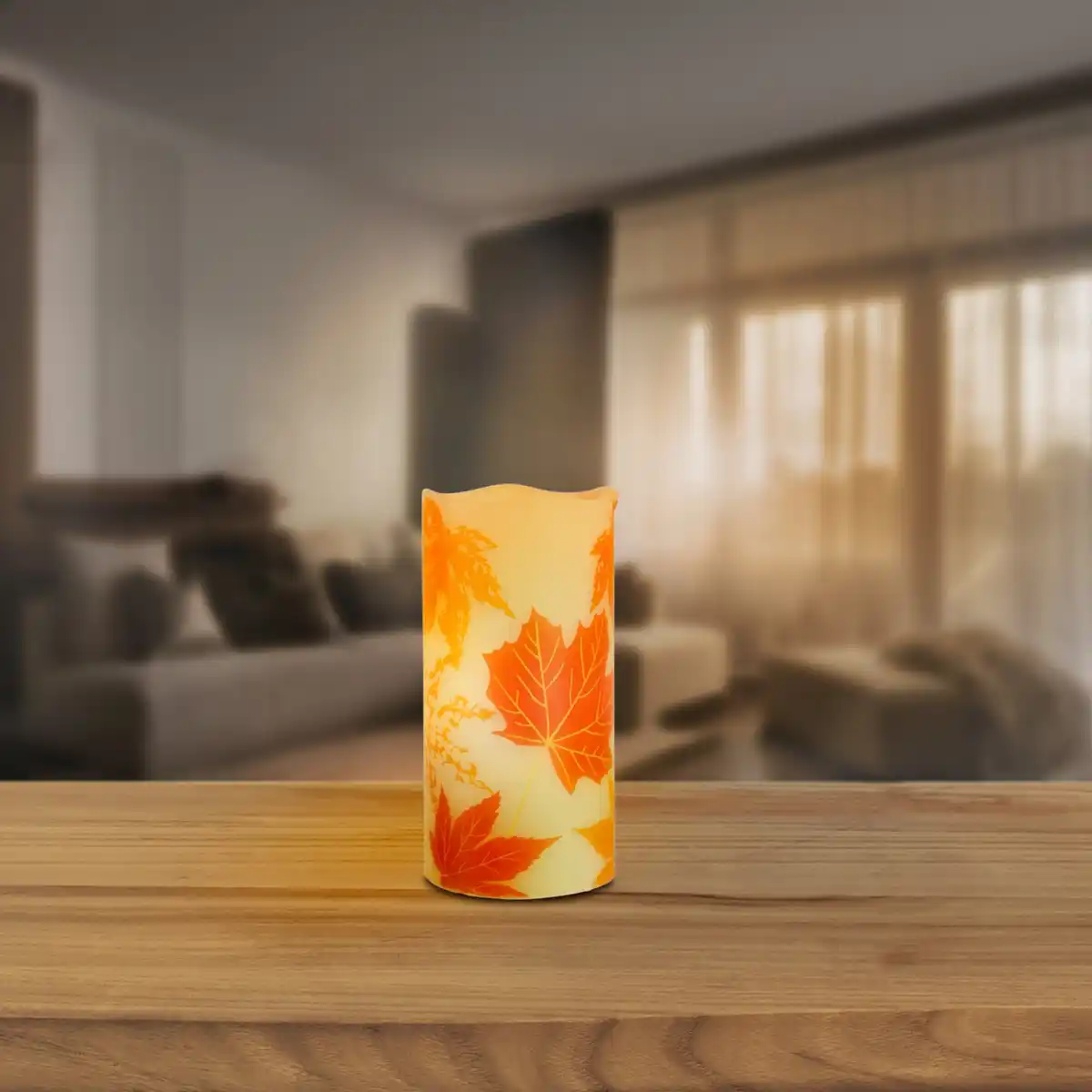 Bild 1 von LED-Echtwachskerze mit Timer-und Flackerfunktion