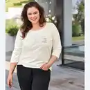 Bild 1 von Damen-Langarmshirt mit Druck, große Größen