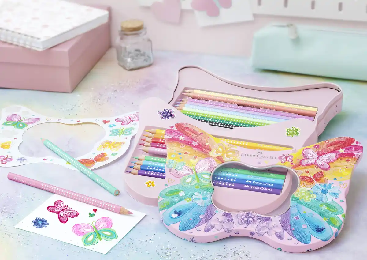 Bild 3 von Faber-Castell 20er-Set Sparkle Buntstifte Schmetterling Geschenkset