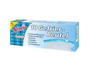 Scotia Gefrierbeutel mit Schnellverschlussband 3 Liter 22 x 32 cm 10er