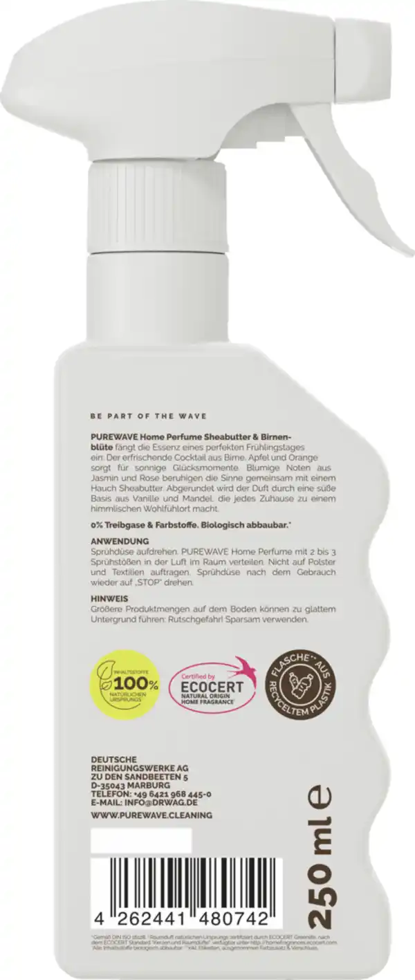 Bild 2 von Purewave Home Perfume Sheabutter & Birnenblüte, 250 ml