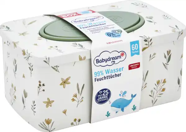 Bild 4 von Babydream Feuchttücher mit 99% Wasser LE Metallbox