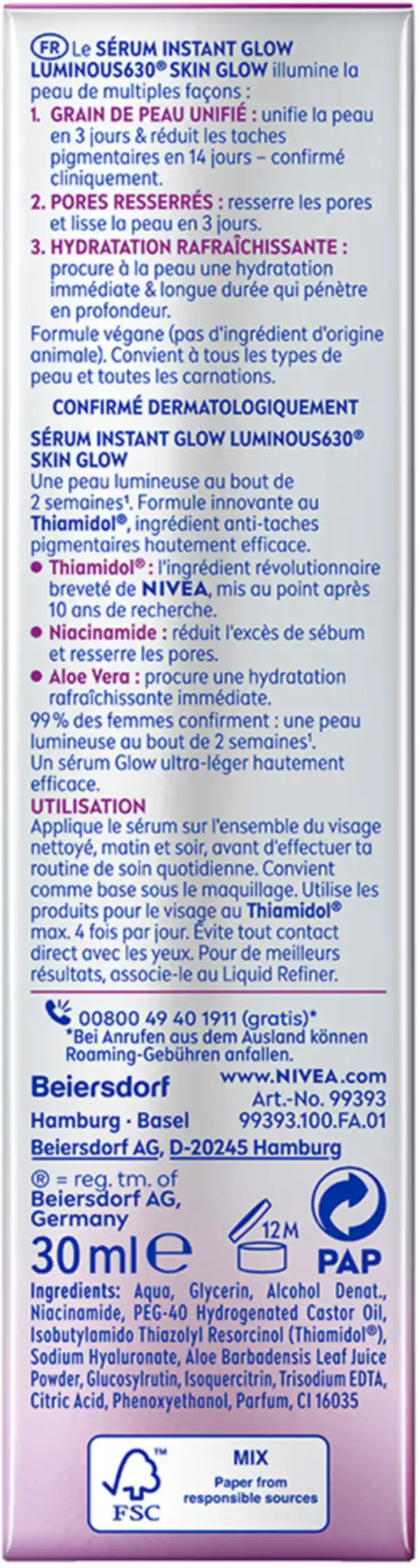 Bild 2 von NIVEA LUMINOUS630® Skin Glow Instant Glow, 30 ml
