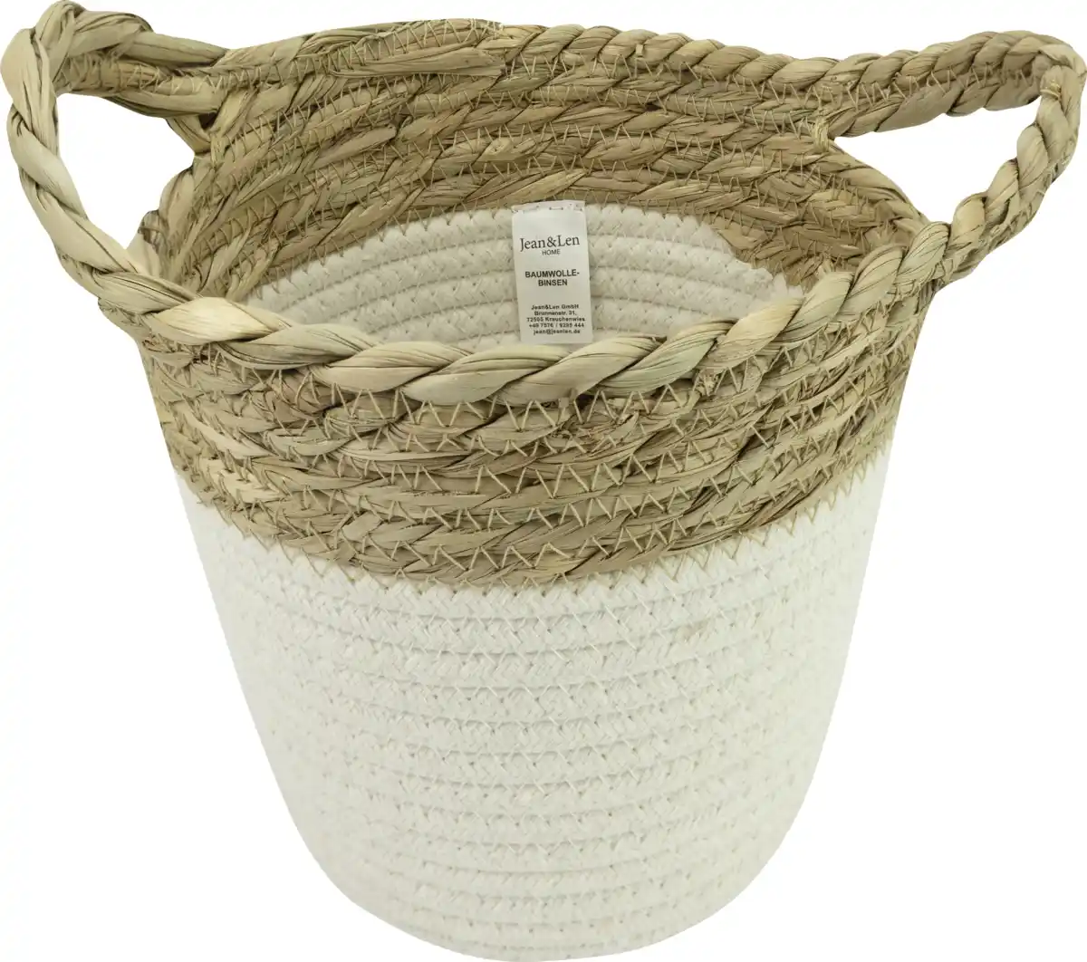 Bild 2 von Jean&Len Aufbewahrungskorb Baumwolle-Stroh