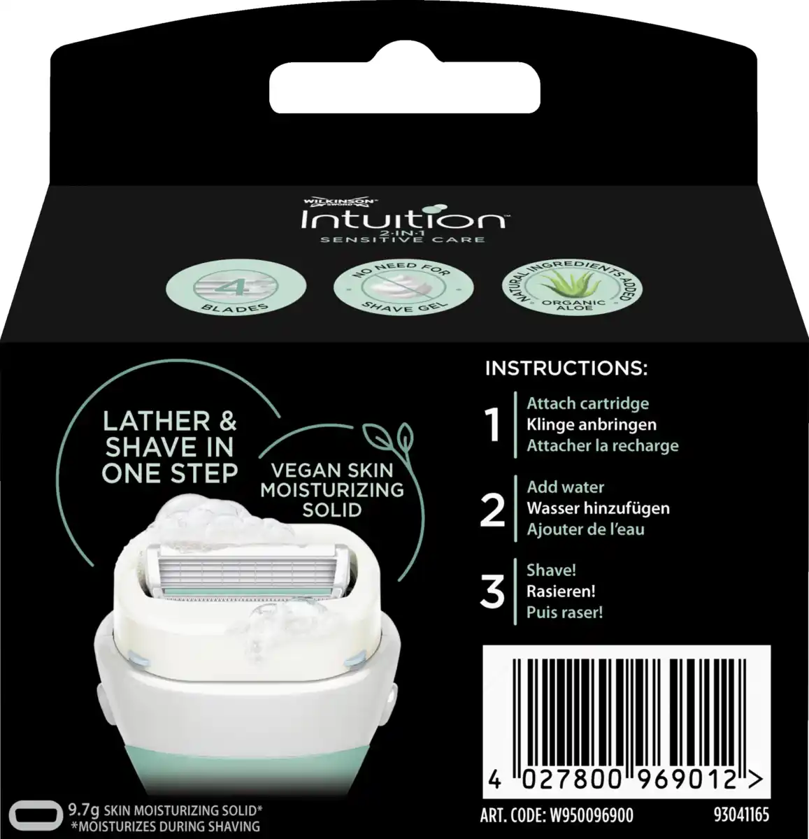 Bild 2 von Wilkinson Sword Intuition 2in1 Sensitive Care Rasierklingen