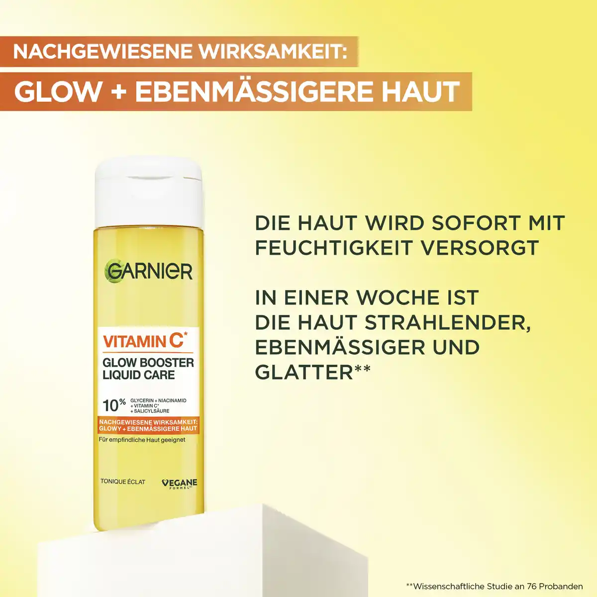 Bild 4 von Garnier Vitamin C* Glow Booster Liquid Care Toner, 120 ml