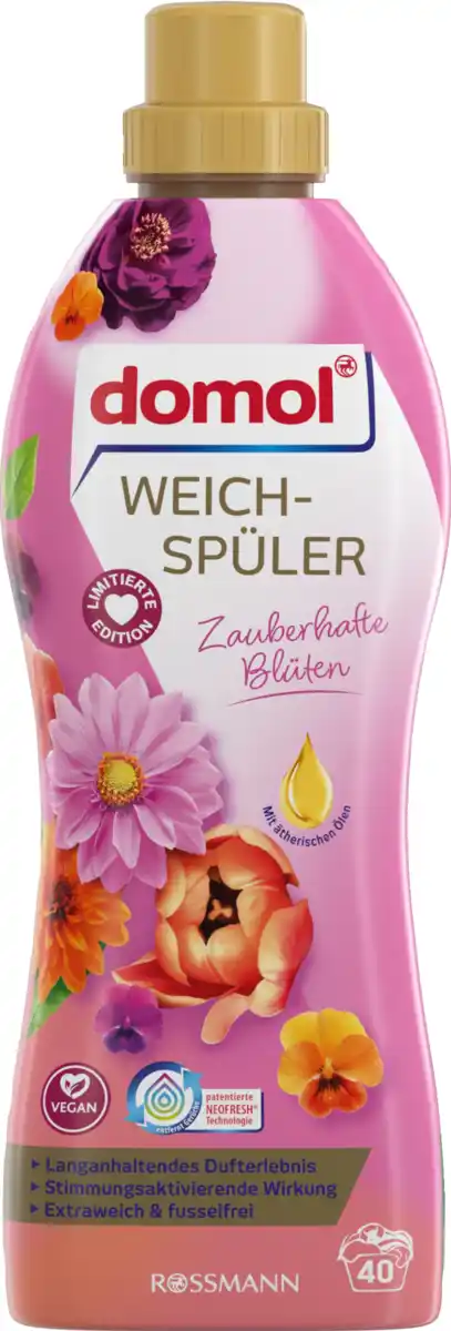 Bild 1 von domol Weichspüler Zauberhafte Blüten 40WL, 40 WL