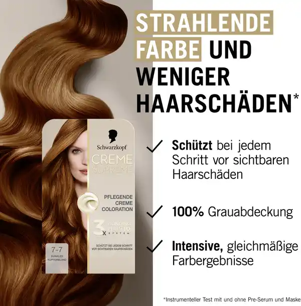 Bild 3 von CREME SUPREME Pflegende Coloration 7-7 Dunkles Kupferblond