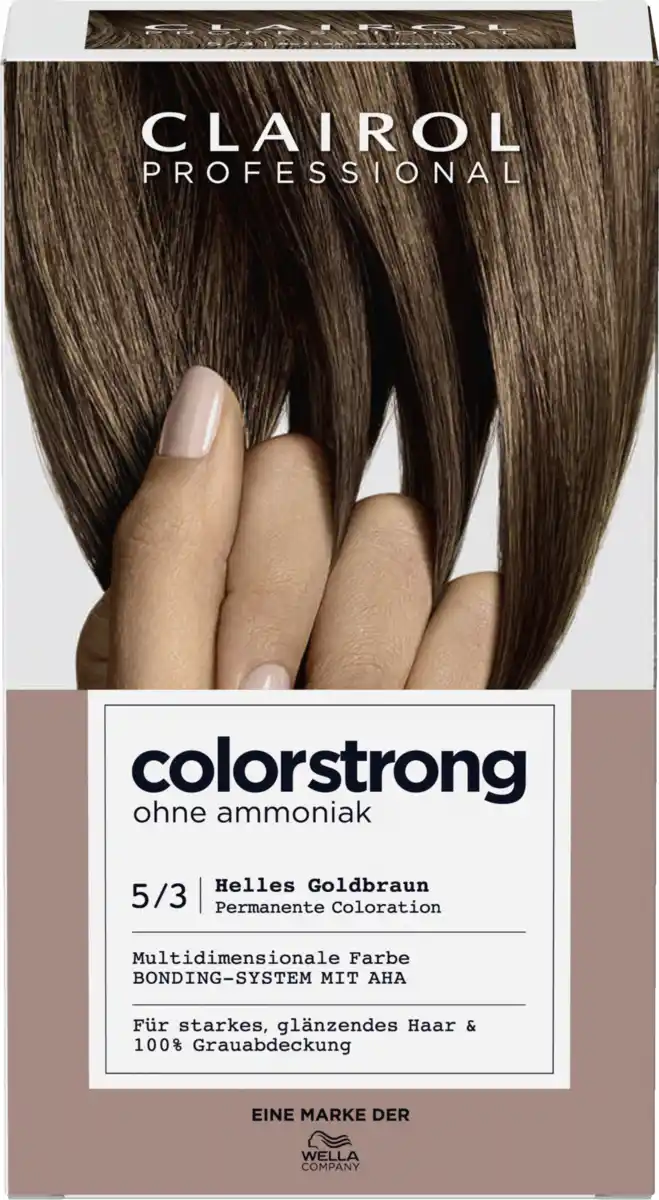 Bild 1 von Clairol Professional Colorstrong permanente Haarfarbe 5/3 Helles Goldbraun