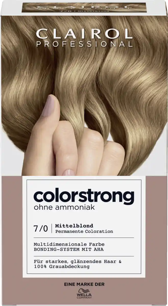 Bild 1 von Clairol Professional Colorstrong permanente Haarfarbe 7/0 Mittelblond