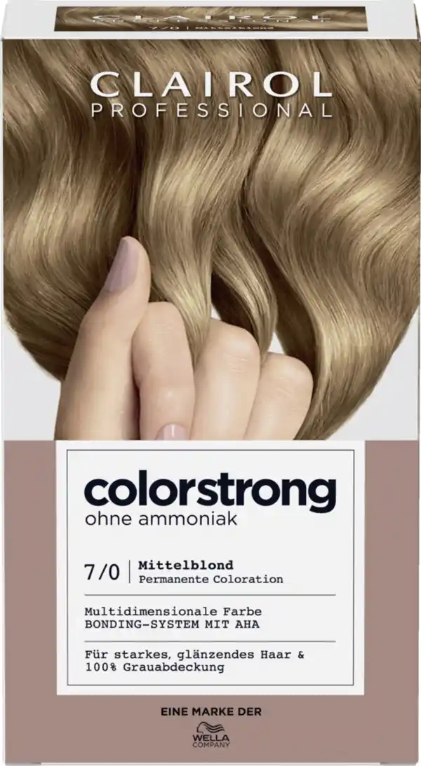 Bild 1 von Clairol Professional Colorstrong permanente Haarfarbe 7/0 Mittelblond