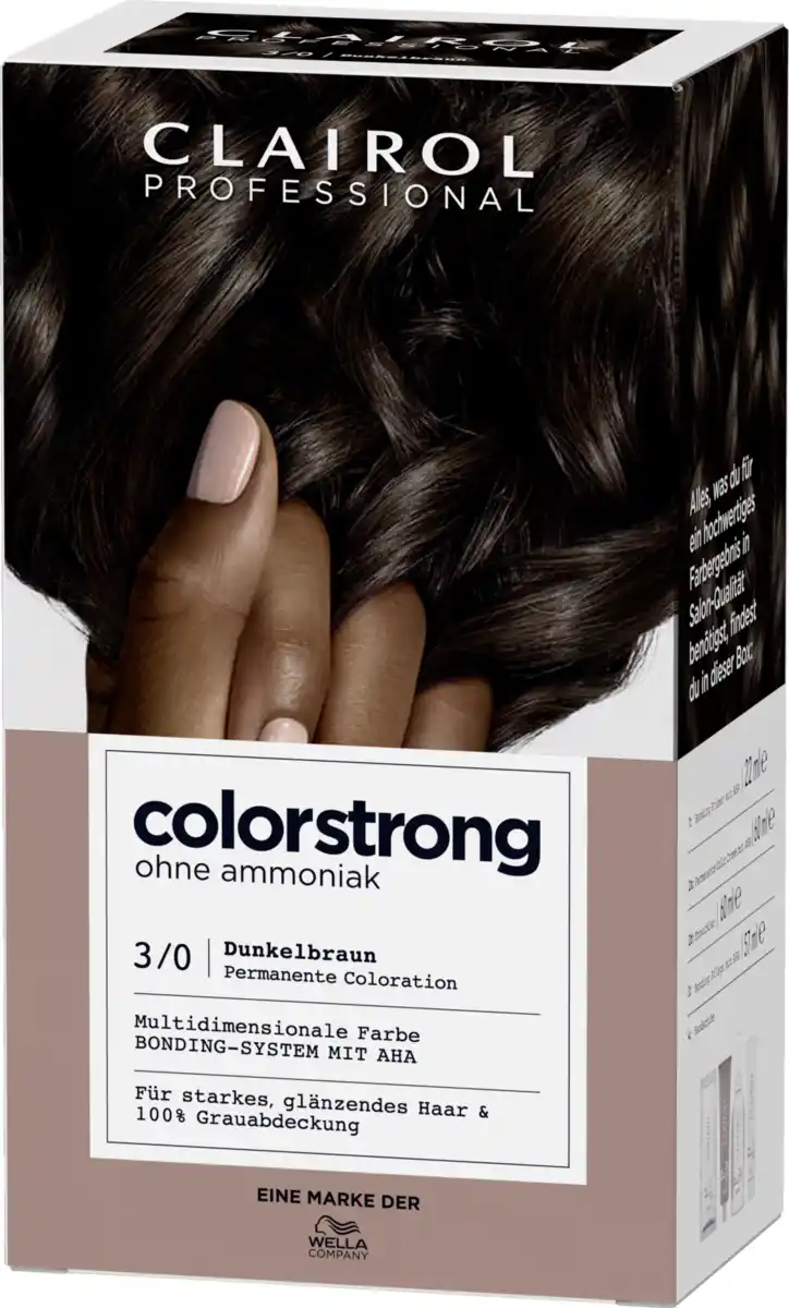 Bild 3 von Clairol Professional Colorstrong permanente Haarfarbe 3/0 Dunkelbraun