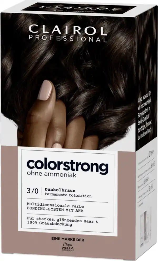 Bild 3 von Clairol Professional Colorstrong permanente Haarfarbe 3/0 Dunkelbraun