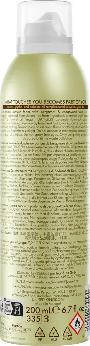 Bild 2 von Jean&Len Energizing Shower Gel to Mousse, 200 ml