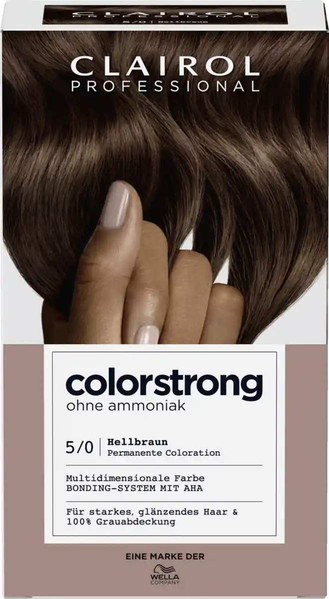Bild 1 von Clairol Professional Colorstrong permanente Haarfarbe 5/0 Hellbraun