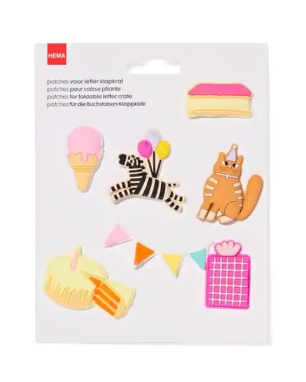 Bild 2 von Aufnäher Buchstabenklappkiste Fest