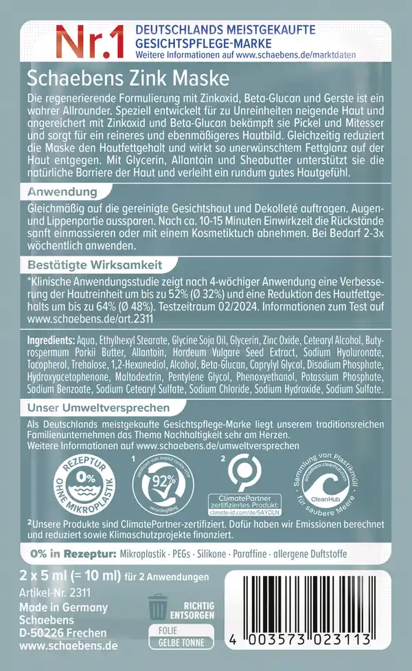 Bild 2 von Schaebens Zink Maske, 10 ml
