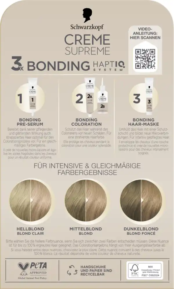 Bild 1 von CREME SUPREME Pflegende Coloration 9-48 Helles Beigeblond