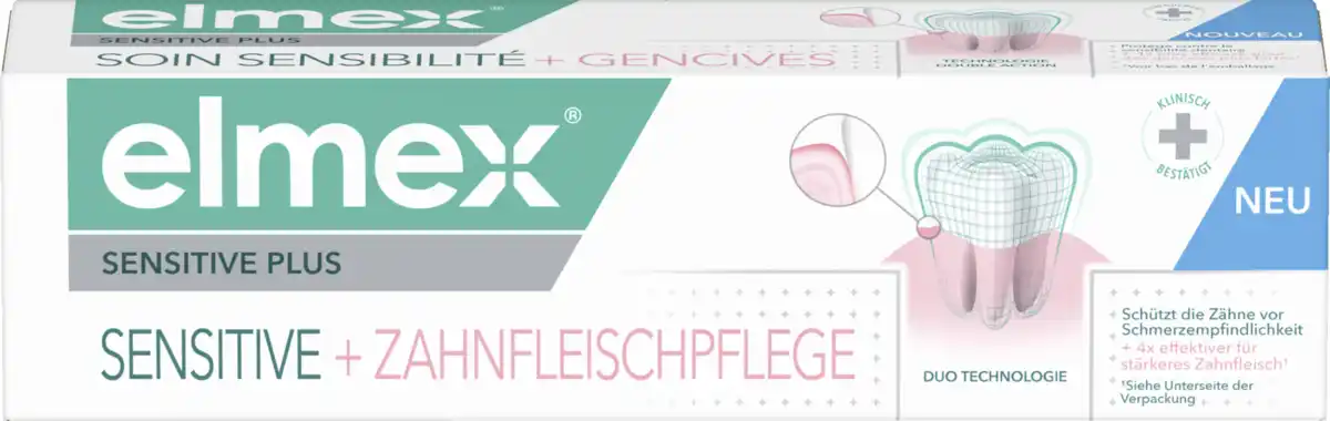 Bild 1 von elmex Sensitive Plus Sensitive + Zahnfleischpflege Zahnpasta, 75 ml