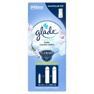 Glade Touch & Fresh Minispray Nachfüller Pure Clean Linen, 10 ml