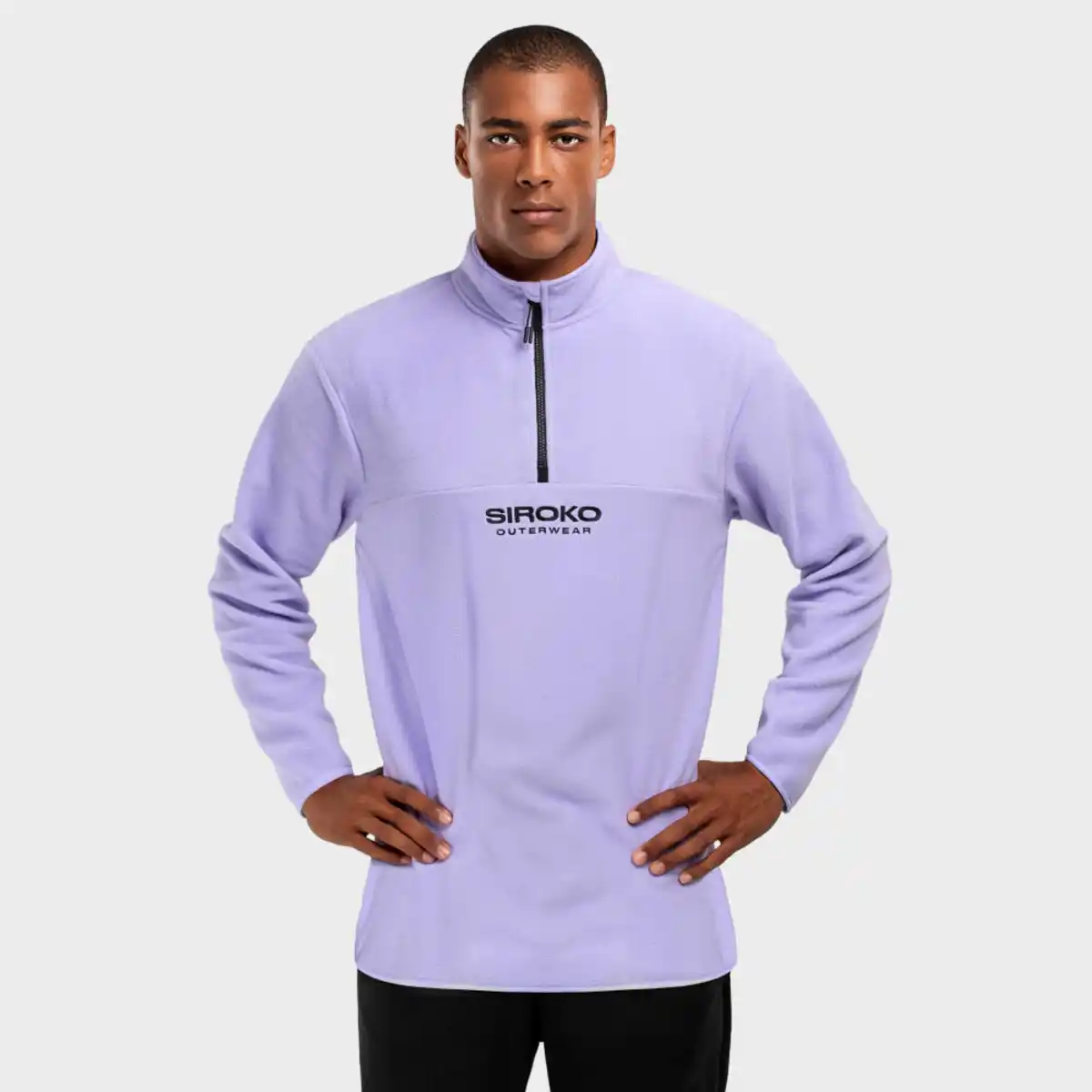 Bild 1 von Dicker Fleecepullover Wintersport SIROKO Aurora Lavendel Herren