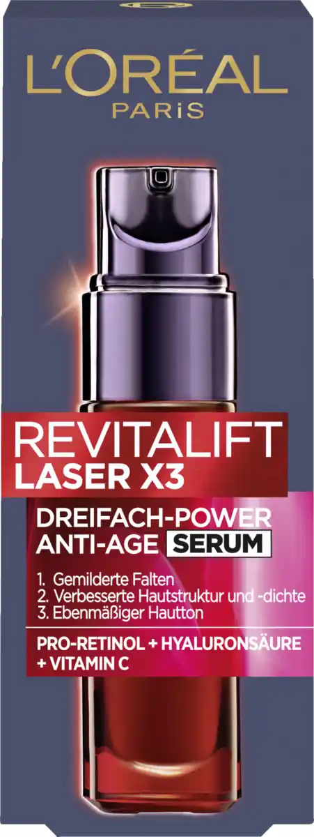 Bild 1 von L’Oréal Paris Revitalift Anti-Age Serum Laser X3 Dreifach-Power, 30 ml