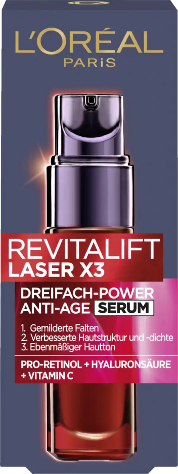 Bild 1 von L’Oréal Paris Revitalift Anti-Age Serum Laser X3 Dreifach-Power, 30 ml