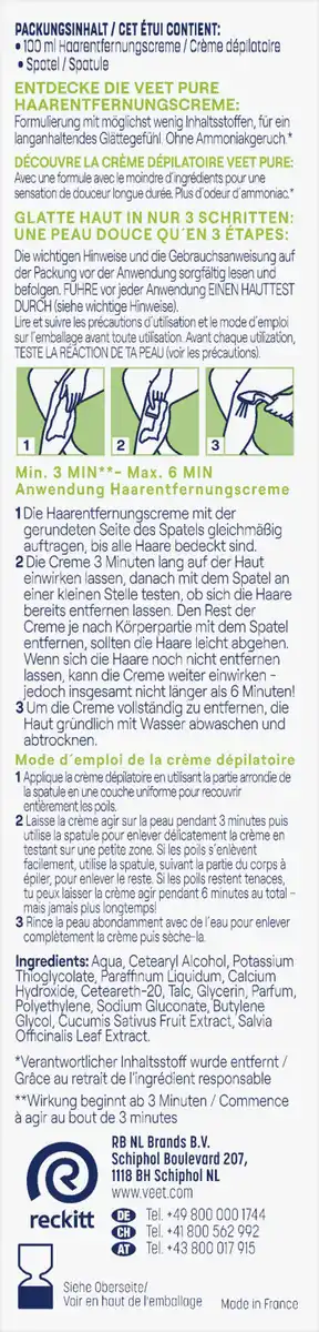 Bild 4 von Veet Haarentfernungs-Creme trockene Haut, 100 ml