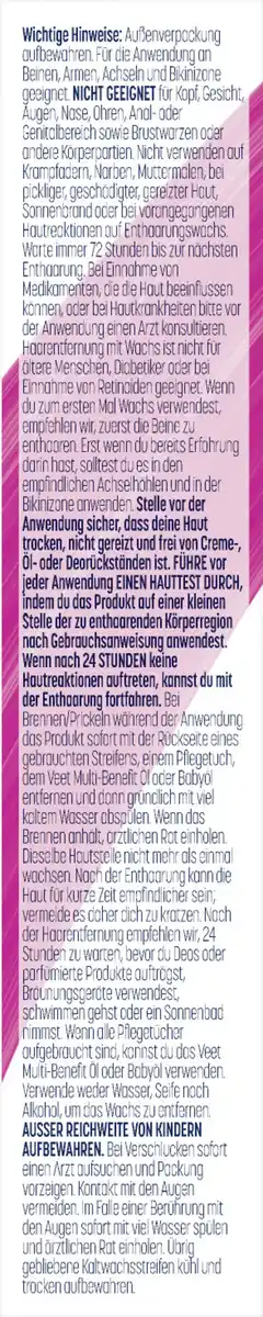 Bild 4 von Veet PURE Kaltwachstreifen Bikini & Achseln, sensible Haut
