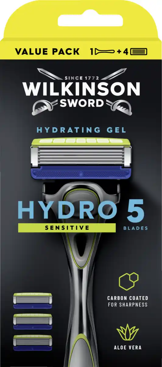 Bild 1 von Wilkinson Sword Hydro 5 Sensitive Value Pack - Rasiergriff mit 4 Klingen