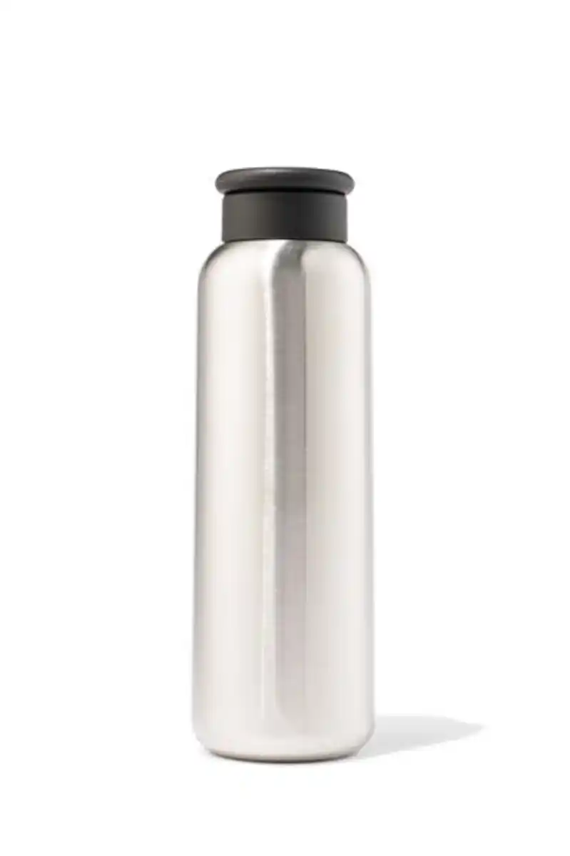 Bild 2 von Isolierflasche, doppelwandig, Edelstahl, silbern, 450 ml