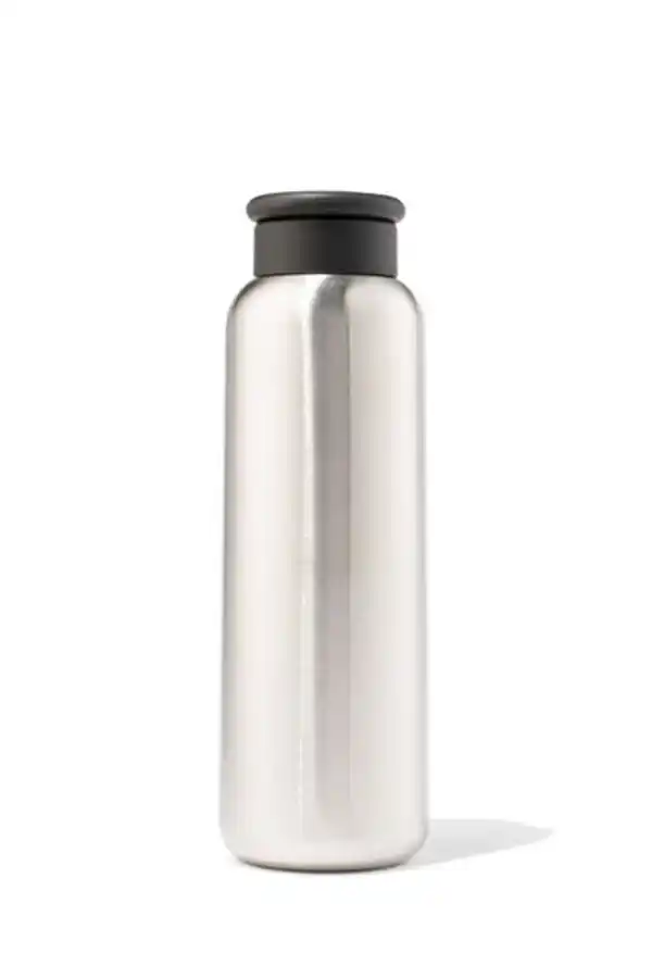 Bild 2 von Isolierflasche, doppelwandig, Edelstahl, silbern, 450 ml