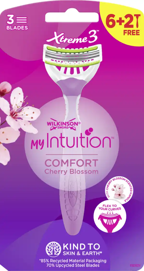Bild 1 von Wilkinson Sword Xtreme 3 Comfort Damen Einwegrasierer Cherry Blossom