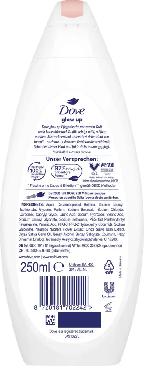 Bild 2 von Dove Pflegedusche Glow Up Limited Edition, 250 ml